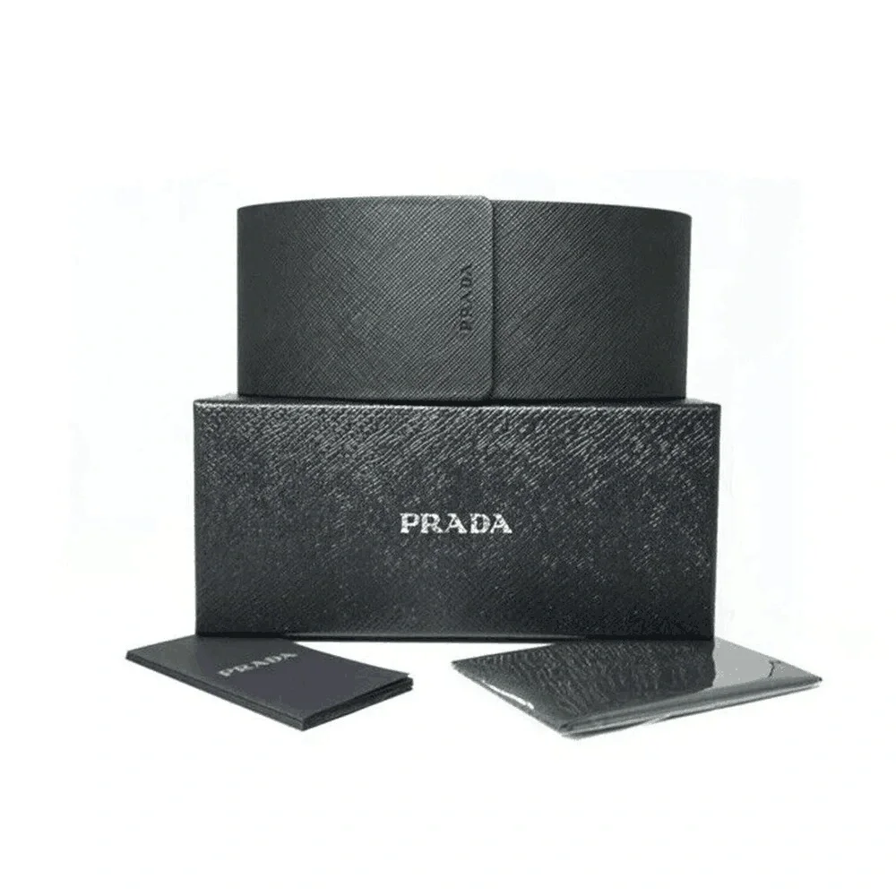 Prada Cateye PR 15WS 09Q5S0 Black White Dark Grey Women Sunglasses. - Picture 12 of 12